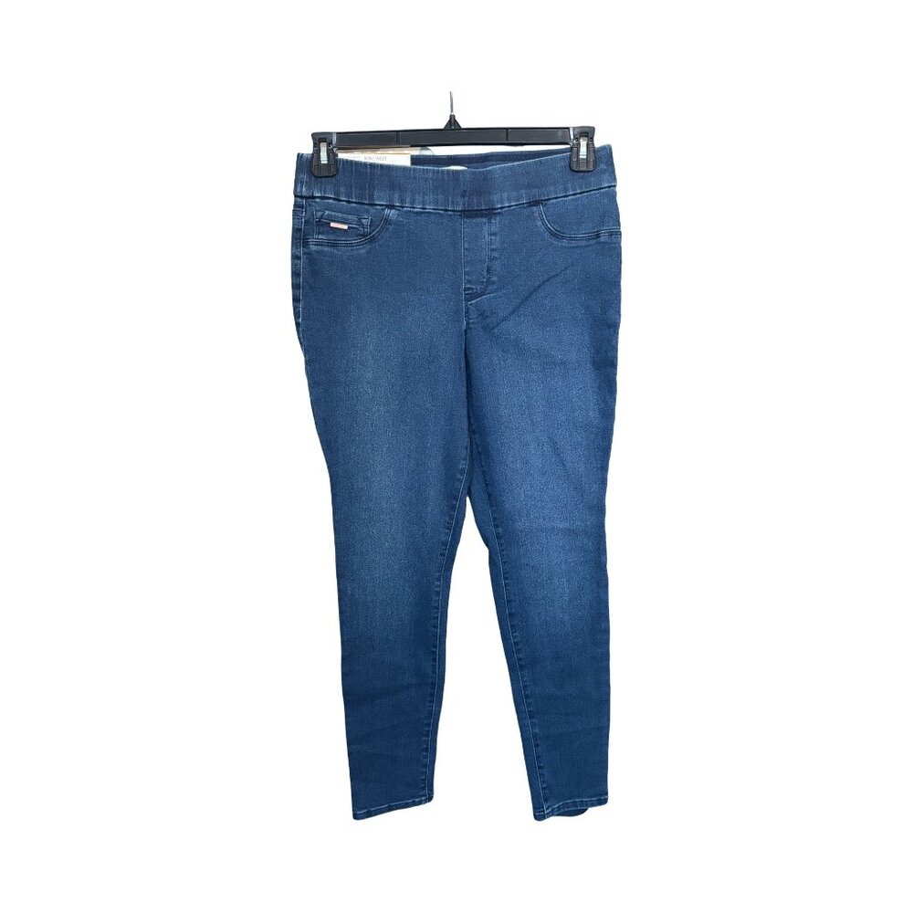 Nine West Heidi Pull on Skinny Jeans Sz 8 Medium to Dark Wash New